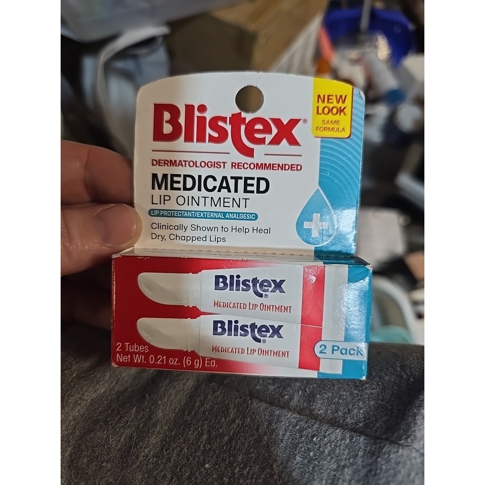 Blistex Medicated Lip Ointment 2 Tube Box New Sealed 0.21 Oz #C030323